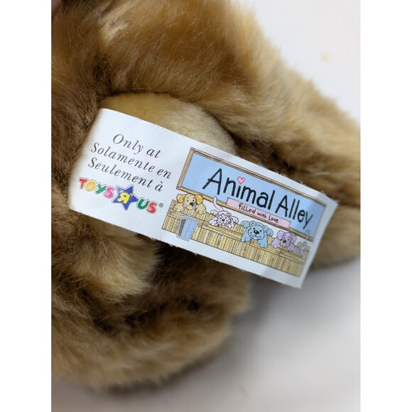 Animal Alley Toys R Us Darby Brown Tan Big Ears Stuffed Plush Puppy Brown 9" - Picture 4 of 7